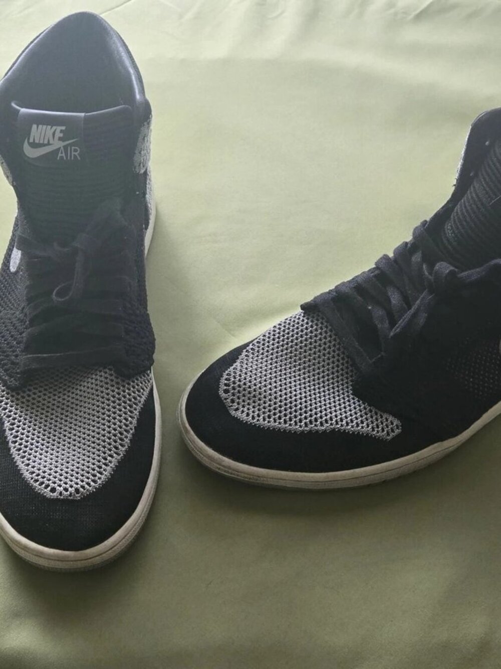 Nike Air Jordan 1 Retro High Flyknit Shadow 919704-003 Size 12